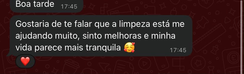 Depoimento real de cliente sobre limpeza espiritual